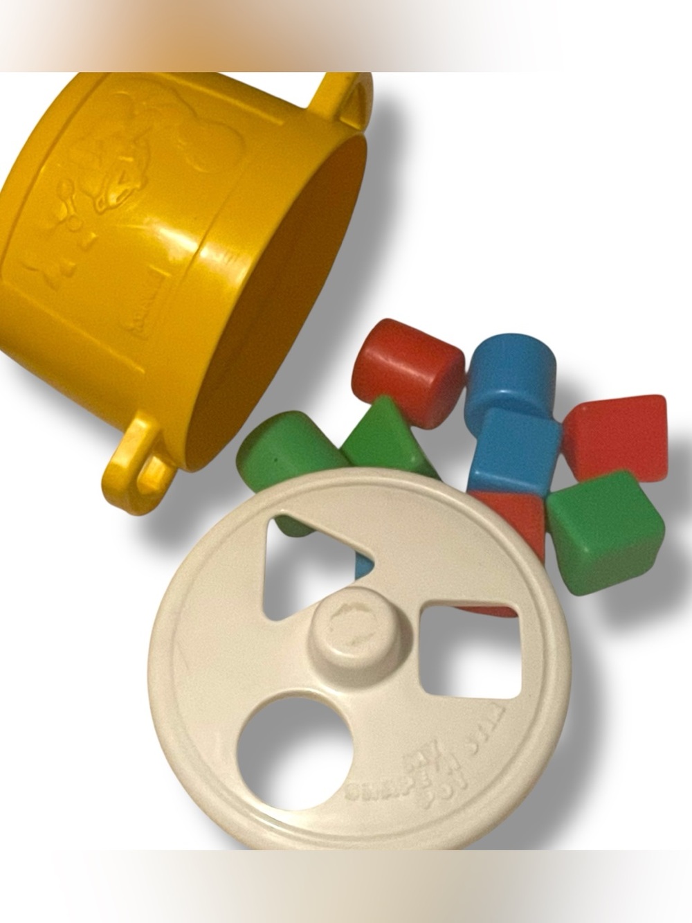 Vintage 1984 Playskool My Shape ’N Stir Pot Complete Shape Sorter Toy